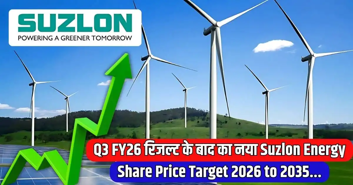 Q3 FY26 रिजल्ट के बाद का नया Suzlon Energy Share Price Target 2026 to 2035...